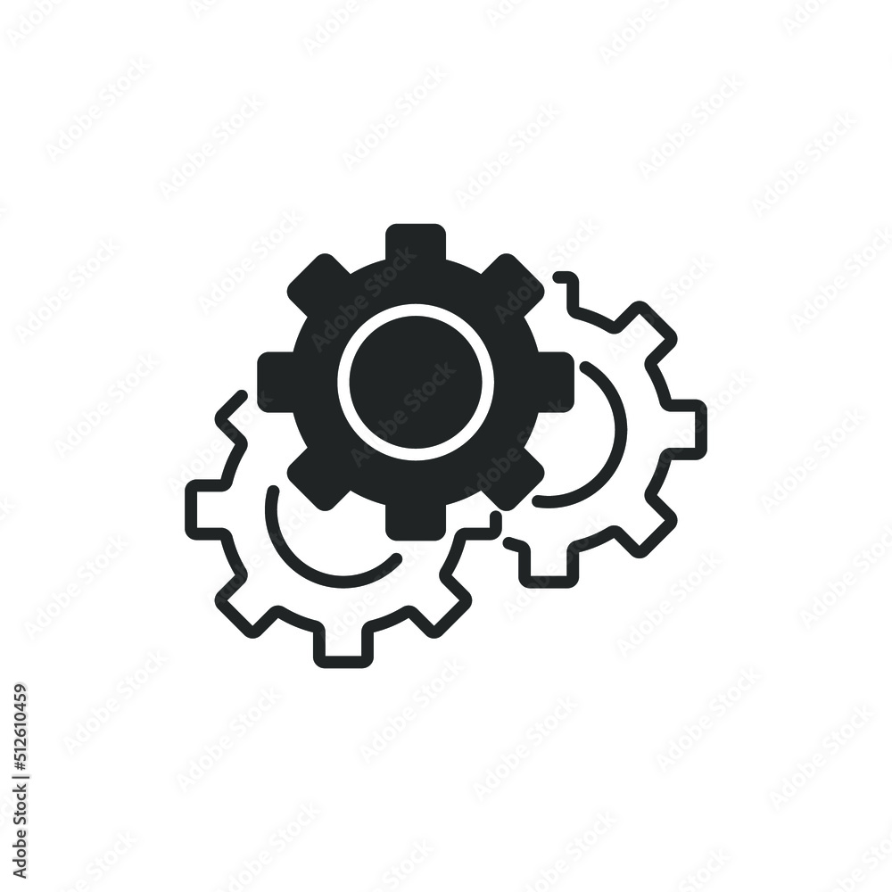 Process icons  symbol vector elements for infographic web