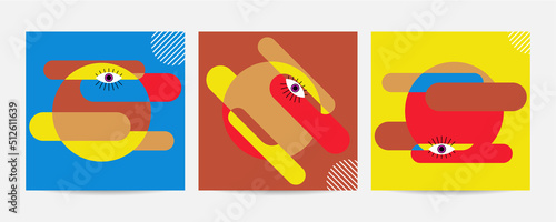 Different Faces vector illustration.