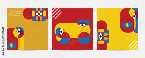 Different Faces vector illustration.