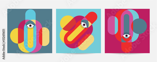 Different Faces vector illustration.