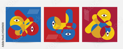 Different Faces vector illustration.