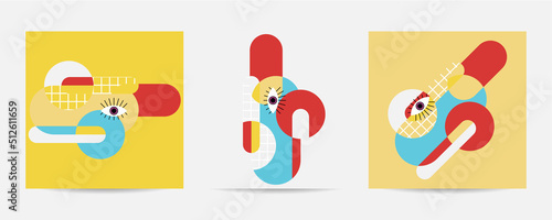 Different Faces vector illustration.