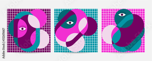 Different Faces vector illustration.