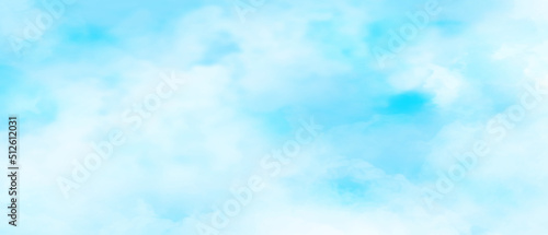 Abstract Cloudy blue sky background, Bright and shinny natural and cloudy sky background for wallpaper, cover, card, decoration and design.