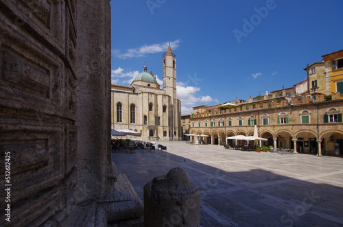 Ascoli Piceno - Marche - The characteristic and suggestive Piazza del Popolo in Renaissance style
