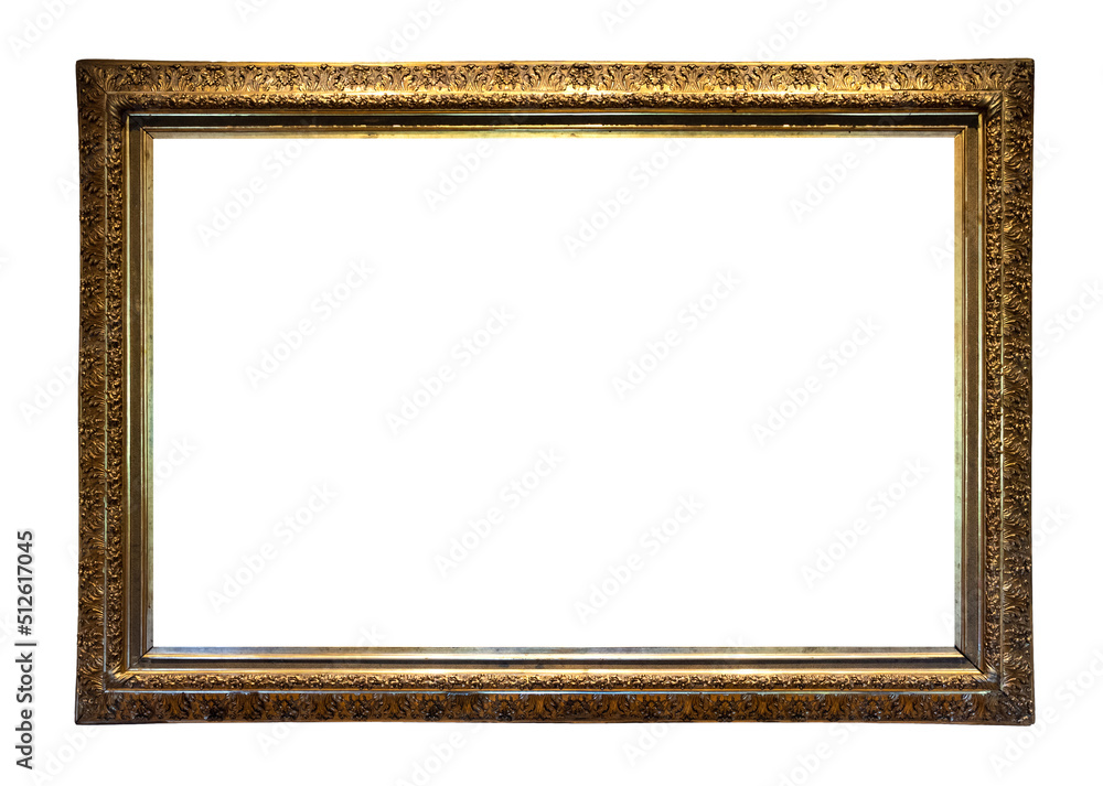 blank horizontal old bronze picture frame cutout blank horizontal old bronze picture frame cutout