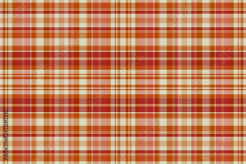 Tartan plaid pattern with texture and warm color.