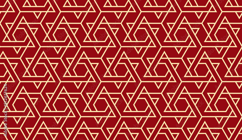 The geometric pattern with lines. Seamless vector background. Gold and red texture. Graphic modern pattern. Simple lattice graphic design The geometric pattern with lines. Seamless vector background. Gold and red texture. Graphic modern pattern. Simple lattice graphic design