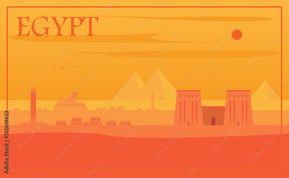 Vector illustration of Egypt