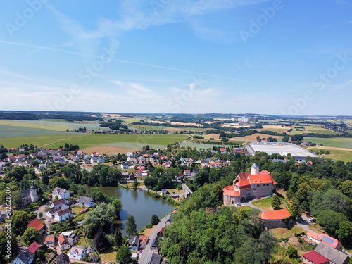 view of the schönfels saxony photo