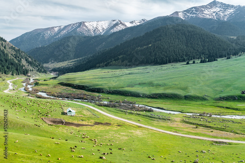 Jeti Oguz gorge  Issyk-Kul lake  slopes of the Tien Shan mountains  Kyrgyzstan