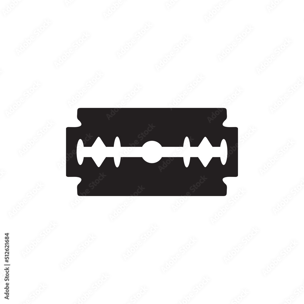 Shaver knife razor icon logo design Shaver knife razor icon logo design