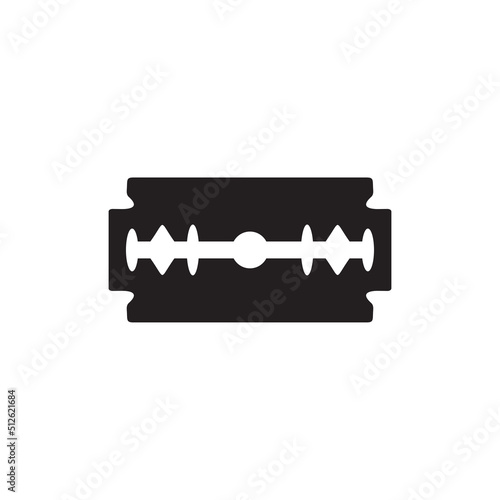 Shaver knife razor icon logo design