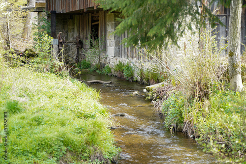 Details on an old Bavarian wooden farmhouse