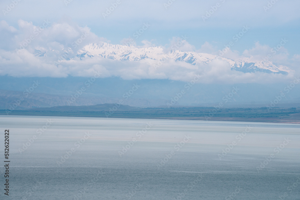 Issyk-Kul lake, slopes of the Tien Shan mountains, Kyrgyzstan