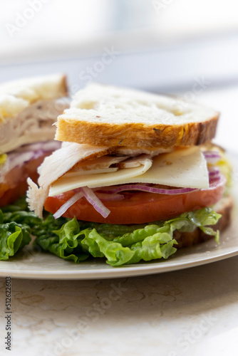 Turkey Sandwich and Potato ...