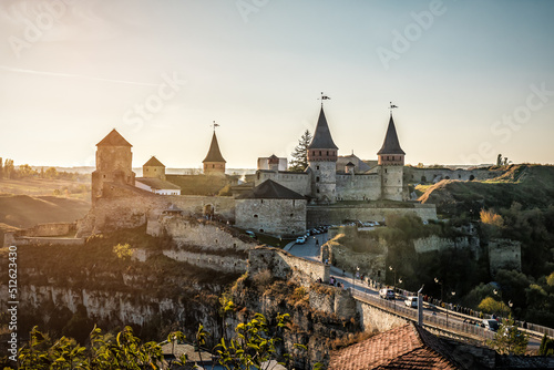Canvas Print Old Fortress in the Ancient City of Kamyanets-Podilsky, Ukraine