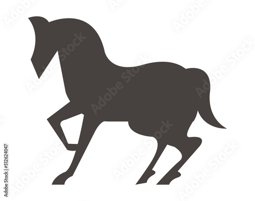 forse animal galloping silhouette photo