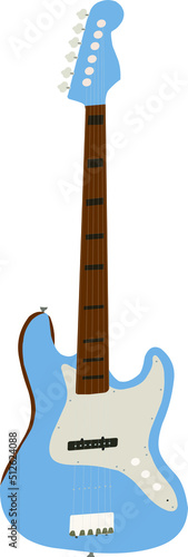 Light blue Classical Electric Guitar Vector