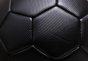 Black soccer ball texture background
