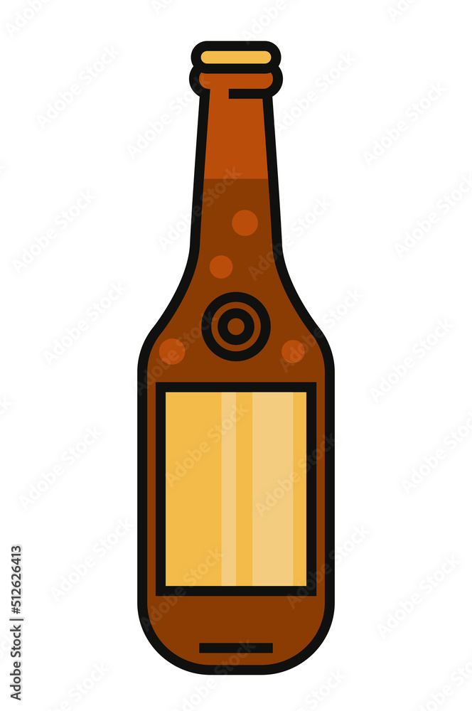 fresh beer bottle drink