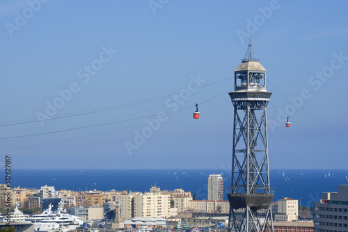 Photography barcelona cable car
