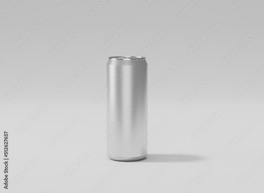 Aluminum soda can mockup, Metal can of 3d realistic container for beer or energy drink Aluminum soda can mockup, Metal can of 3d realistic container for beer or energy drink