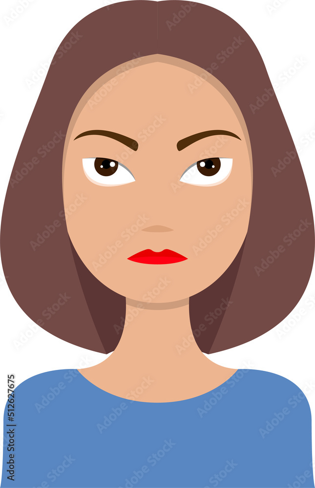Sportive woman character clipart design illustration