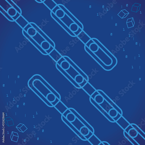 chains in blue tech