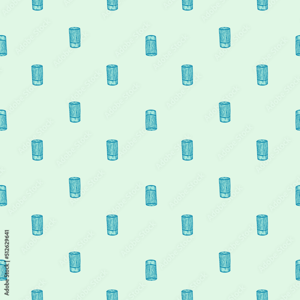 High chef hat sketch seamless pattern. Kitchen traditional element for cook in hand drawn style. High chef hat sketch seamless pattern. Kitchen traditional element for cook in hand drawn style.