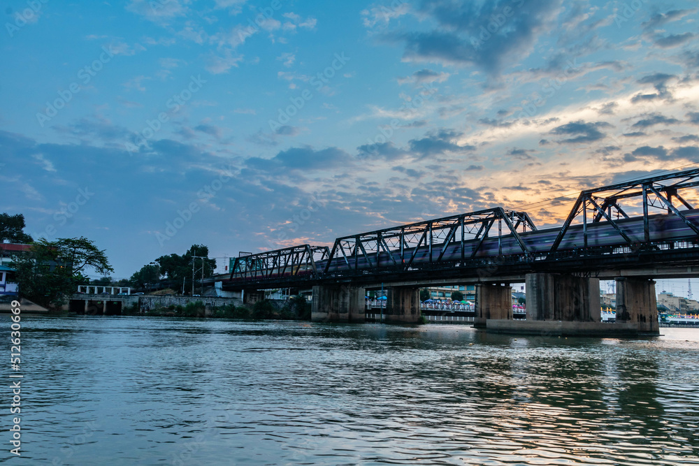 Chulalongkorn Bridge in Ratchaburi Thailand