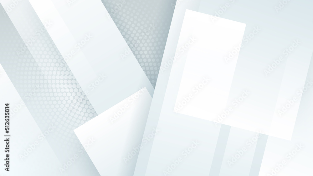 Abstract white geometric shape with futuristic concept background Abstract white geometric shape with futuristic concept background