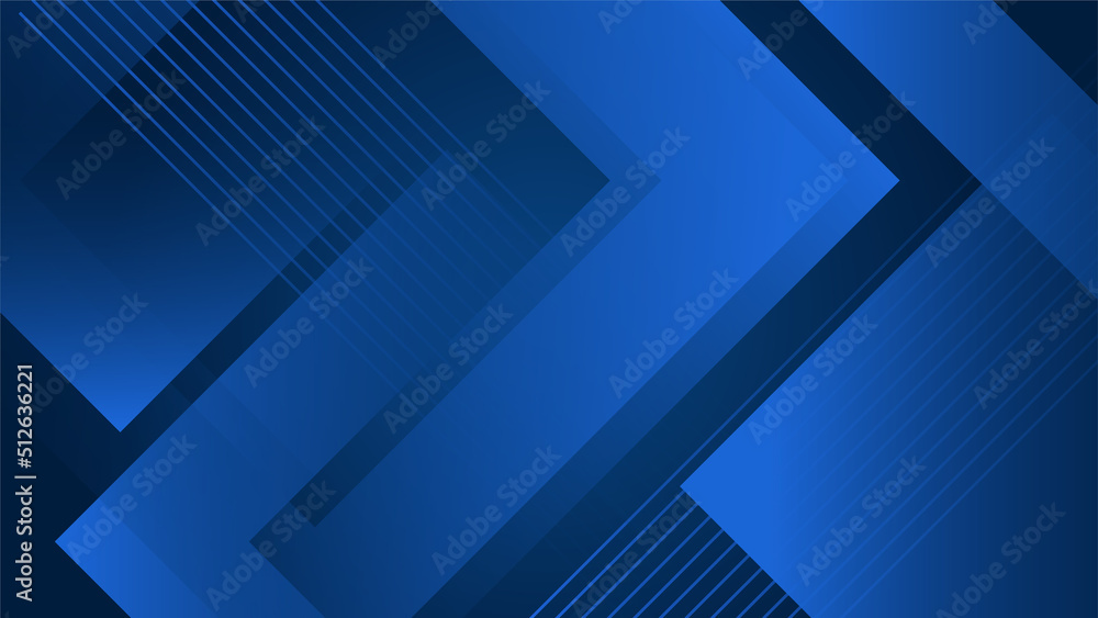 Obraz premium Modern dark blue abstract background. Vector abstract with science, futuristic, energy technology concept over dark blue background. Blue business presentation background