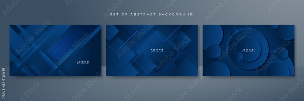 Modern dark blue abstract background