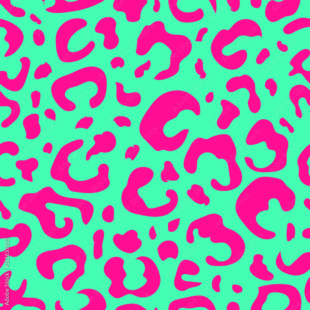 Vector pattern neon leopard. Animal print.High quality vector illustration. Vector pattern neon leopard. Animal print.High quality vector illustration.