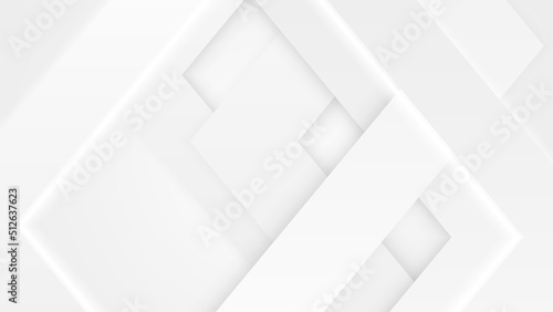 Abstract white background with grey hi-tech polygonal business corporate concept © Badr Warrior