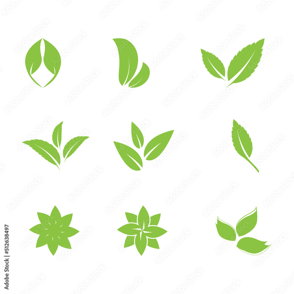 Logos of green Tree leaf ecology nature element vector Logos of green Tree leaf ecology nature element vector