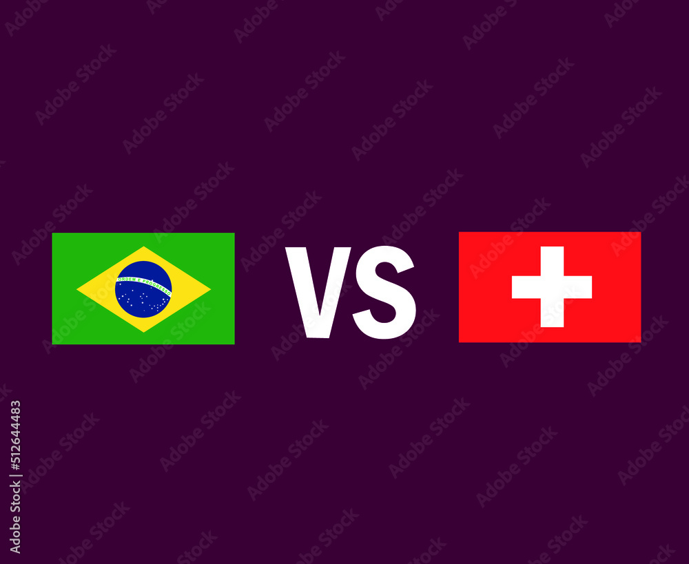 Brazil And Switzerland Flag Emblem Symbol Design Europe And Latin America football Final Vector European And Latin American Countries Football Teams Illustration Brazil And Switzerland Flag Emblem Symbol Design Europe And Latin America football Final Vector European And Latin American Countries Football Teams Illustration