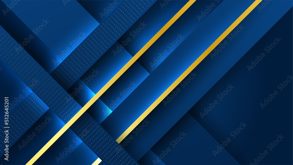 Abstract geometric pattern luxury dark blue with gold background Abstract geometric pattern luxury dark blue with gold background