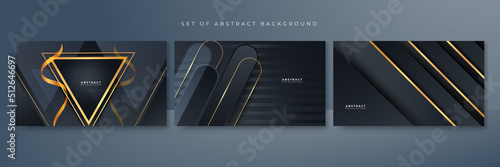 Black gold background