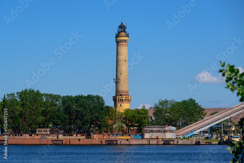 The lighthouse in Swinoujscie on the island of Usedom in Poland photo