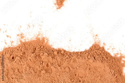 cocoa powder isolated