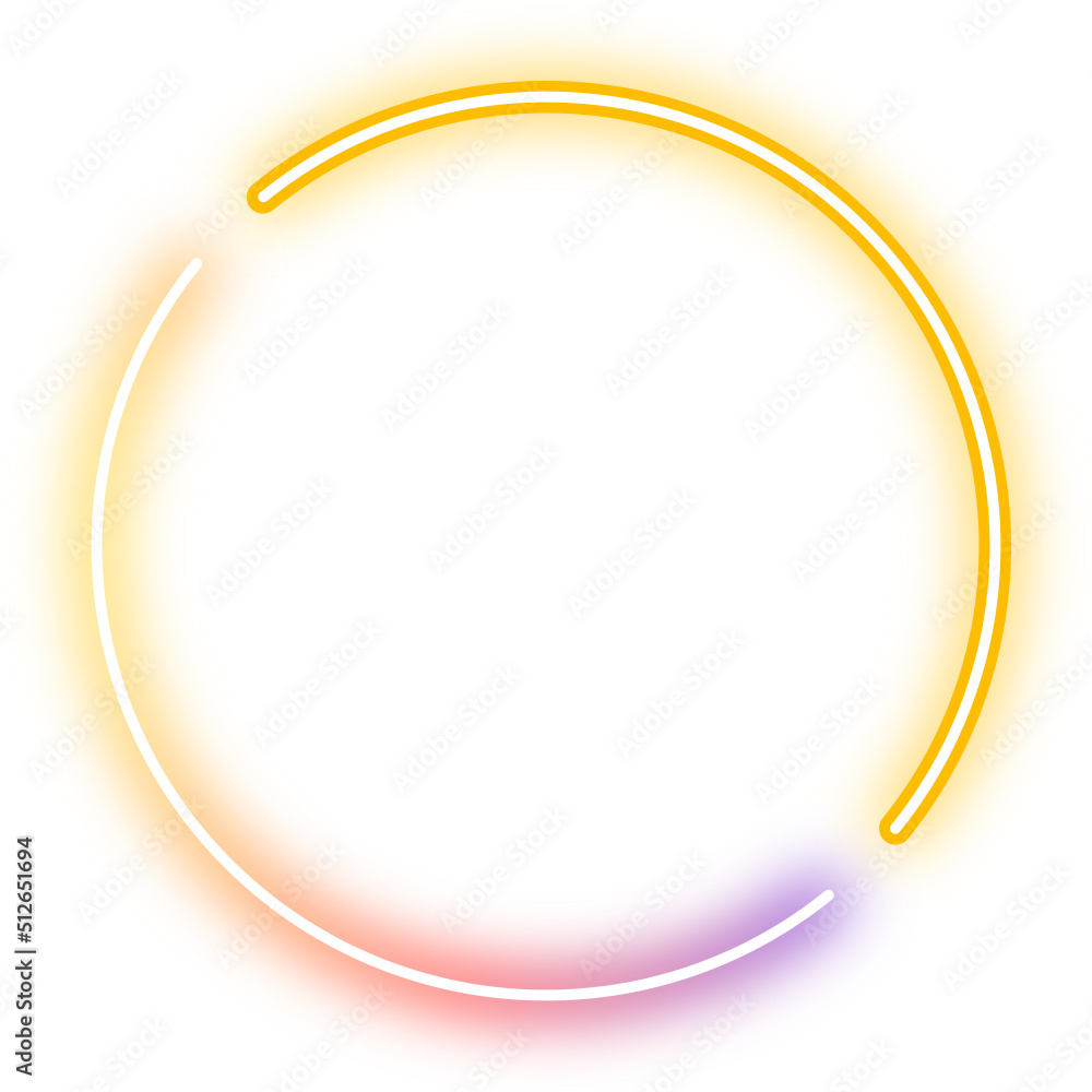 neon two tone round frame
neon two tone round frame