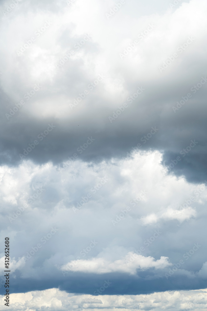 Obraz premium Sky background with heap clouds. Panorama