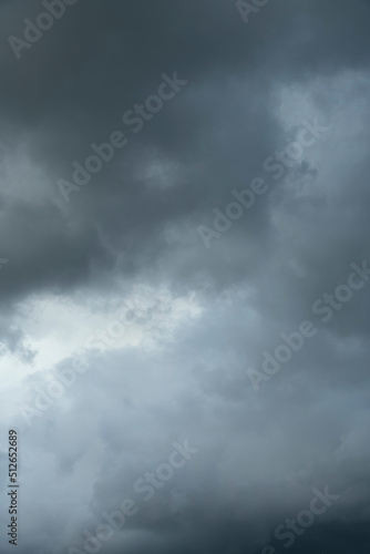 Dark storm clouds background. Dramatic dark cloudy sky over the sea, natural background photo