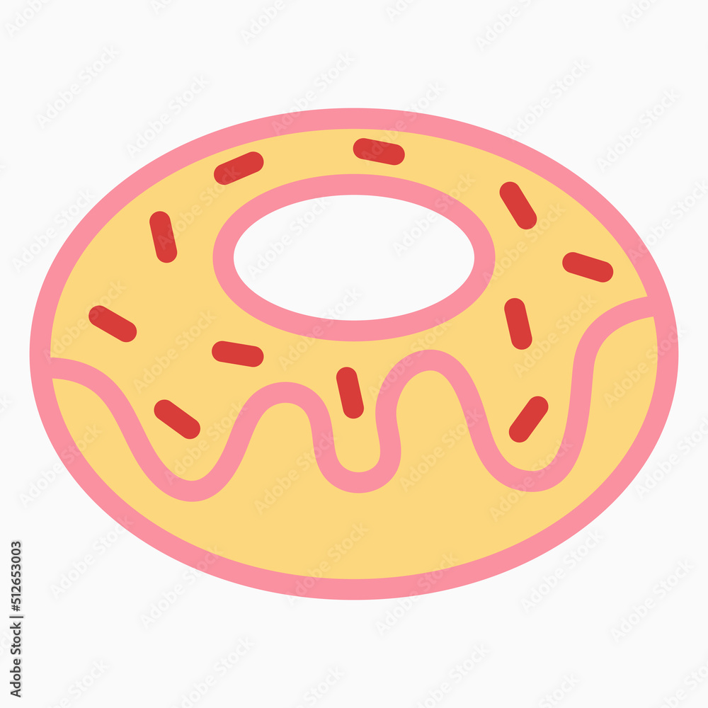 donut icon, doughnut vector, dessert illustration donut icon, doughnut vector, dessert illustration