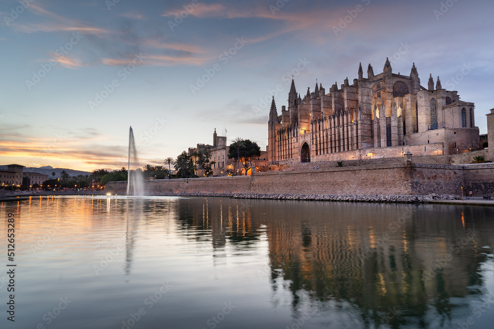 Palma Cathedral on the island of Mallorca
