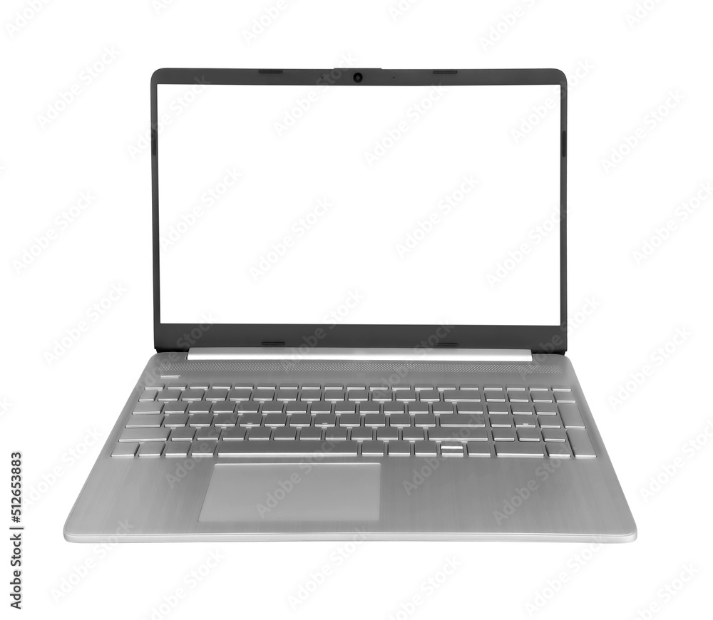 Isolated laptop with empty space Isolated laptop with empty space