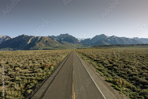 Road to mountains - Eastern Sierras, CA