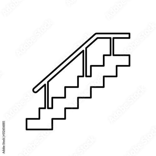 schody z poręczą ikona